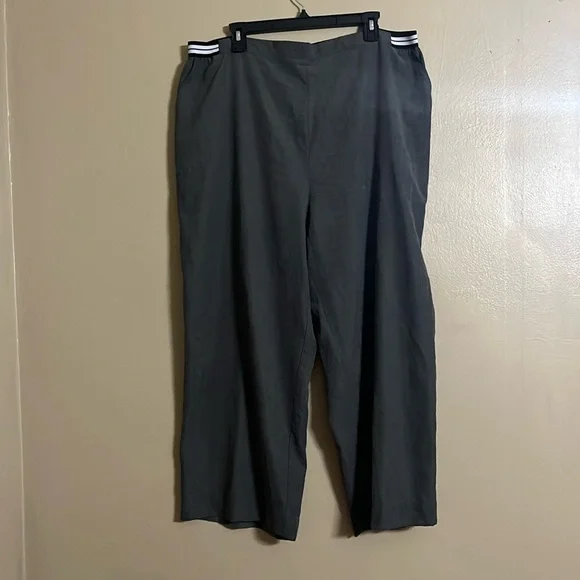 DR2 Daniel Rainn High Rise Lightweight Pull On Elastic Waist Slit Pockets Sz 2X - Picture 2 of 8